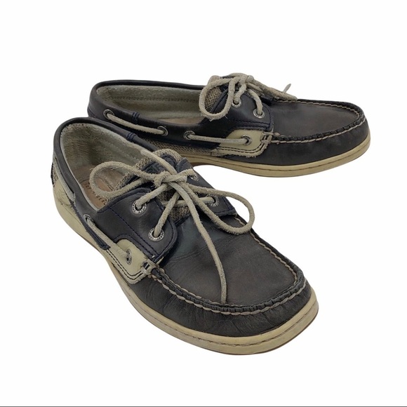 Sperry Top-Sider Women's Songfish Boat Shoes Leather Dark Brown Size 7M 9812587 - Picture 1 of 13